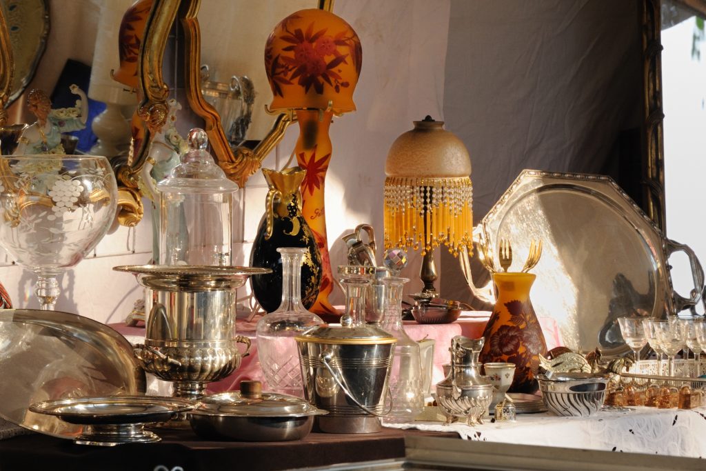 brocante Pâte de verre Argenterie Cristal